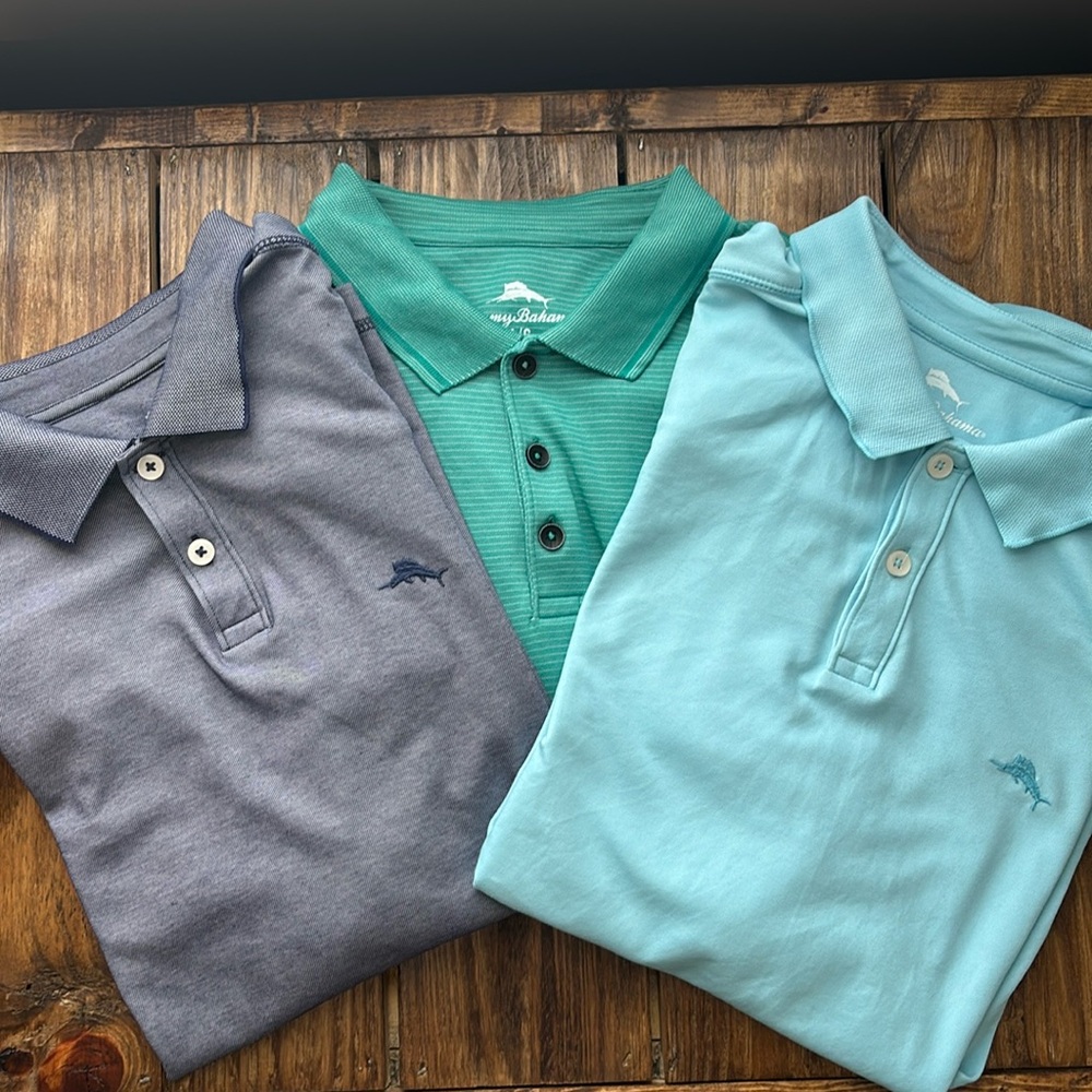 Men’s Tommy Bahama Polo Shirt Bundle- large